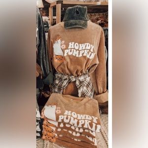 Howdy pumpkin size L sweatshirt